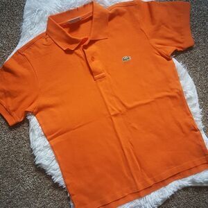 Lacoste orange polo shirt Size 3
